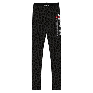 Kids BJJ Spats Black Leopard X-Tech 25 Series XMARTIAL