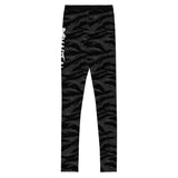 Kids BJJ Spats Black Tiger Camo X-Tech 25 Series XMARTIAL