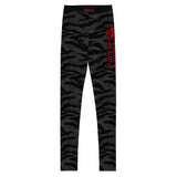 Kids BJJ Spats Black Tiger Camo X-Tech 25 Series XMARTIAL