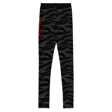 Kids BJJ Spats Black Tiger Camo X-Tech 25 Series XMARTIAL