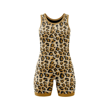 Leopard Women's Wrestling Singlet XMARTIAL