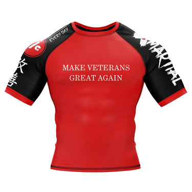 Making Veterans Great Again BJJ Rash Guard XMARTIAL