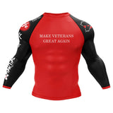 Making Veterans Great Again BJJ Rash Guard XMARTIAL