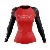 Making Veterans Great Again BJJ Rash Guard XMARTIAL