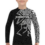 Maze Kids Rank BJJ Rash Guard XMARTIAL