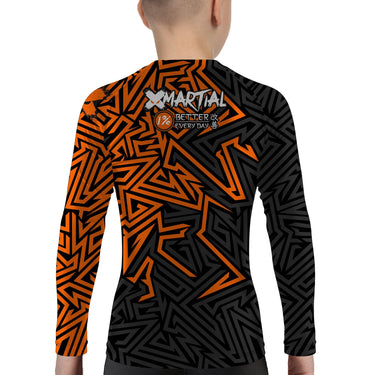 Maze Kids Rank BJJ Rash Guard XMARTIAL