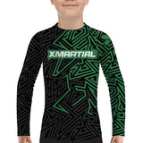 Maze Kids Rank BJJ Rash Guard XMARTIAL