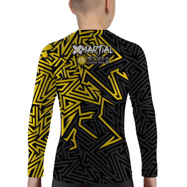 Maze Kids Rank BJJ Rash Guard XMARTIAL