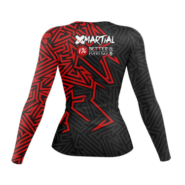 Maze Women's Rank BJJ Rash Guard XMARTIAL