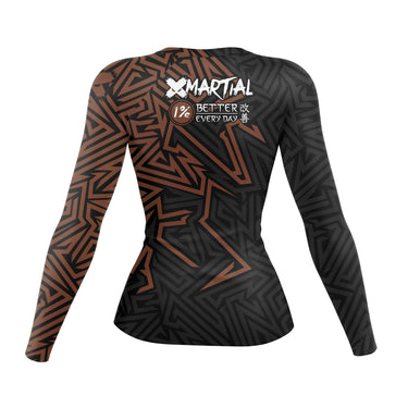 Maze Women's Rank BJJ Rash Guard XMARTIAL