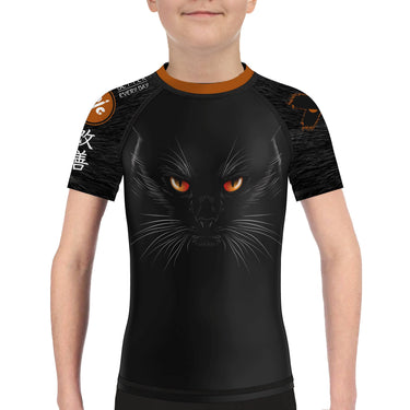 Midnight Panther Kids Rash Guard XMARTIAL