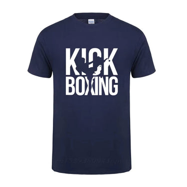 Navy High Kick MMA Shirts XMARTIAL