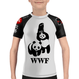 Panda Chair Shot Kids Rash Guard XMARTIAL