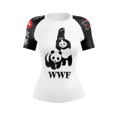 Panda Chair Shot Women’s BJJ Rash Guard XMARTIAL