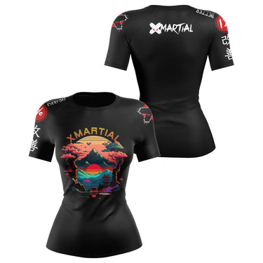 Pixel Peak Women's Rash Guard XMARTIAL