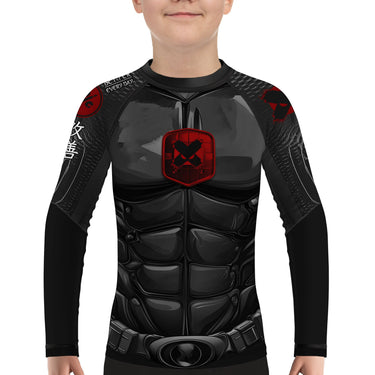 Predator Bat Hero Kids BJJ Rash Guard XMARTIAL