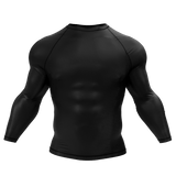 Premium Black BJJ Rash Guard XMARTIAL