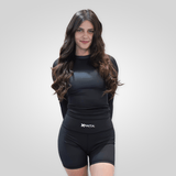 Premium Black Women's BJJ Rash Guard XMARTIAL