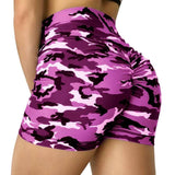 Purple Hunter Compression Camo Shorts Women XMARTIAL