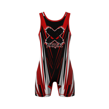 Racing Stripes Wrestling Singlet XMARTIAL