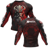 Red Viking BJJ Rash Guard XMARTIAL