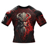 Red Viking BJJ Rash Guard XMARTIAL