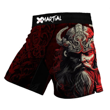 Red Viking Kids BJJ/MMA Shorts XMARTIAL