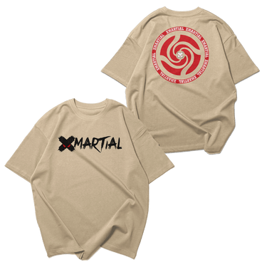 Round Jitsu Oversized Faded T-Shirt XMARTIAL