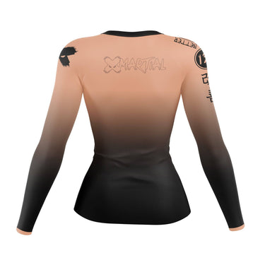 Shadowed Elegance Women's BJJ Rash Guard XMARTIAL