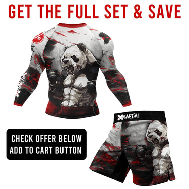 Shredded Panda 2.0 Hybrid BJJ/MMA Shorts XMARTIAL