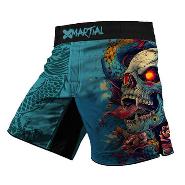 Skull Serpent Blossom 2.0 Hybrid BJJ/MMA Shorts XMARTIAL