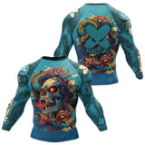 Skull Serpent Blossom BJJ Rash Guard XMARTIAL