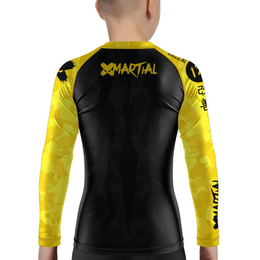 Stealth Camo Kids Rank BJJ Rash Guard XMARTIAL