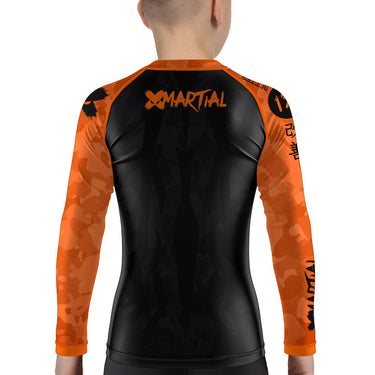 Stealth Camo Kids Rank BJJ Rash Guard XMARTIAL