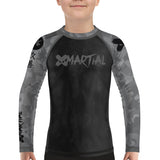 Stealth Camo Kids Rank BJJ Rash Guard XMARTIAL