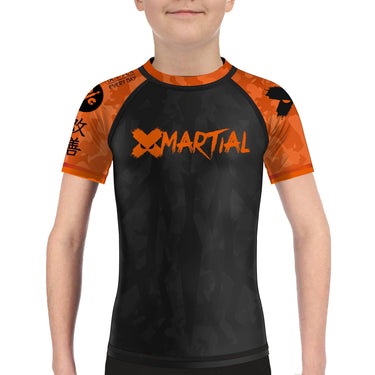 Stealth Camo Kids Rank BJJ Rash Guard XMARTIAL