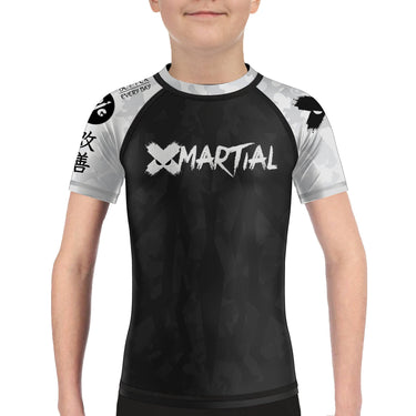 Stealth Camo Kids Rank BJJ Rash Guard XMARTIAL