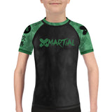 Stealth Camo Kids Rank BJJ Rash Guard XMARTIAL