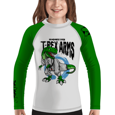 T-Rex Arms Kids BJJ Rash Guard XMARTIAL