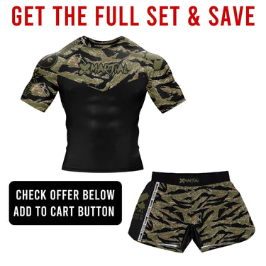 Tiger Camo 2.0 Hybrid BJJ/MMA Shorts XMARTIAL