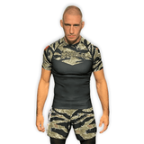 Tiger Camo BJJ Rash Guard XMARTIAL