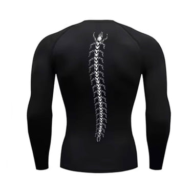 Toxic Crawler Long Sleeve Black Compression Shirt XMARTIAL