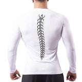 Toxic Crawler Long Sleeve White Compression Shirt XMARTIAL