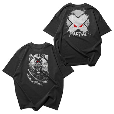 Viking Samurai Oversized Faded T-Shirt XMARTIAL