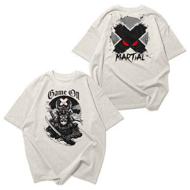 Viking Samurai Oversized Faded T-Shirt XMARTIAL