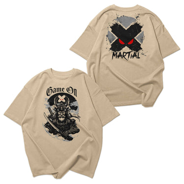 Viking Samurai Oversized Faded T-Shirt XMARTIAL