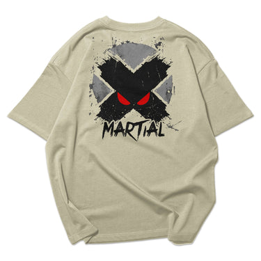 Viking Samurai Oversized Faded T-Shirt XMARTIAL