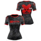 Women's BJJ Rash Guard Black Camo Fight Team X-Tech 25 Series XMARTIAL