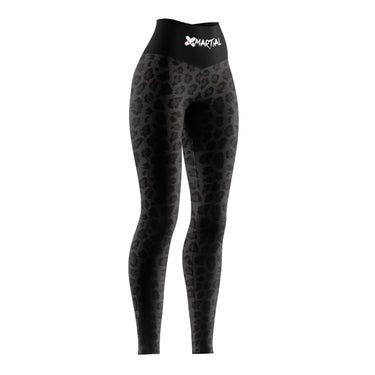 Women’s BJJ Spats Black Leopard X-Tech 25 Series XMARTIAL