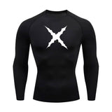 X-Thorn Long Sleeve Black Compression Shirt XMARTIAL